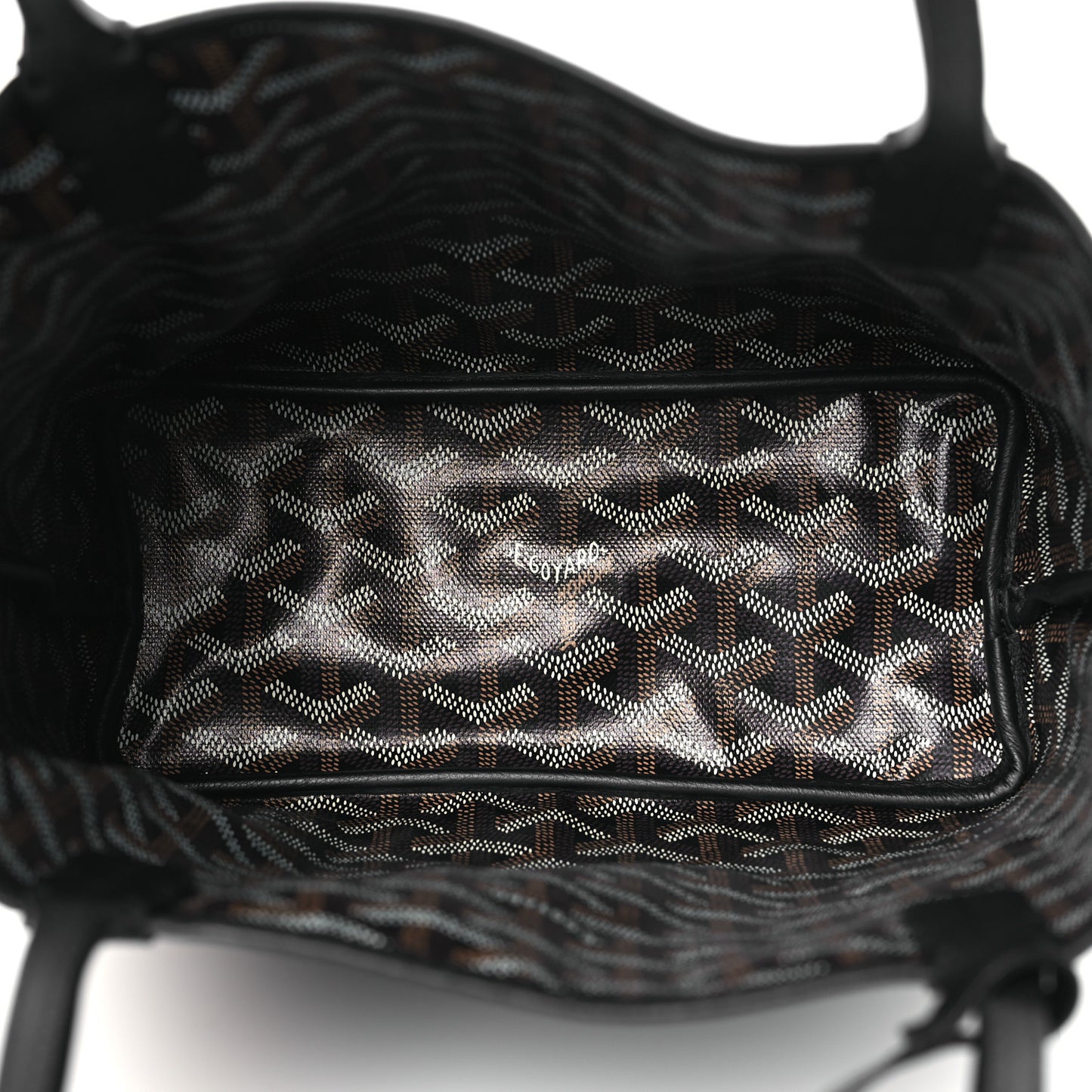 Goyardine Reversible Mini Anjou Black