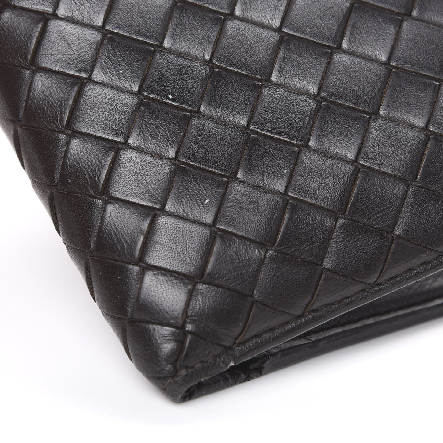 Nappa Intrecciato Bi-Fold Wallet Ebano