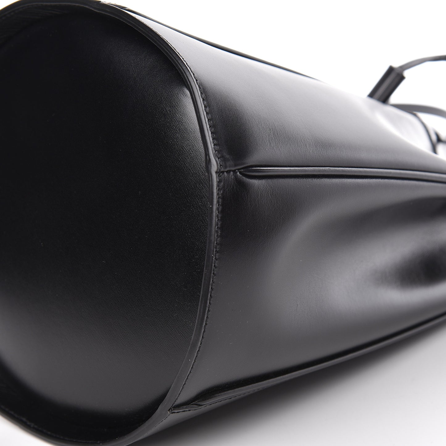 Smooth Calfskin Medium Talitha Bucket Bag Black