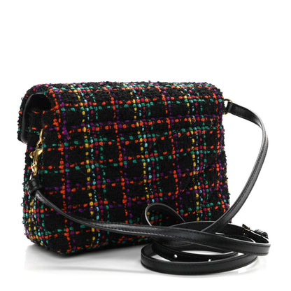 Saint Laurent Tweed Toy Loulou Shoulder Bag Black 3 of 11