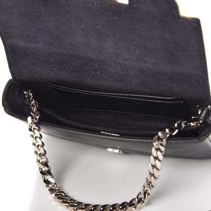 Fendi Shiny Nappa Rabbit Fur Crystal Flowerland Micro Buggie Baguette Black Mojito Multicolor 5 of 8