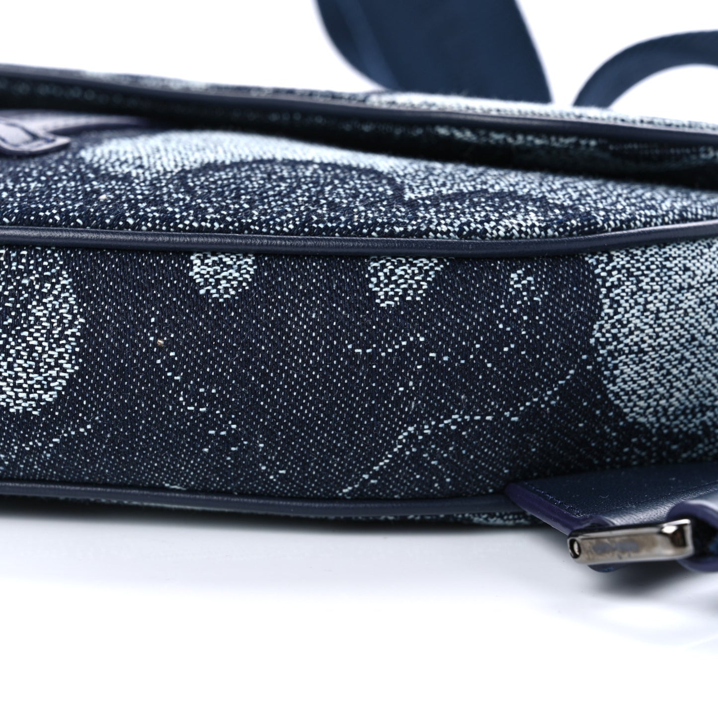X Peter Doig Denim Camouflage Saddle Bag