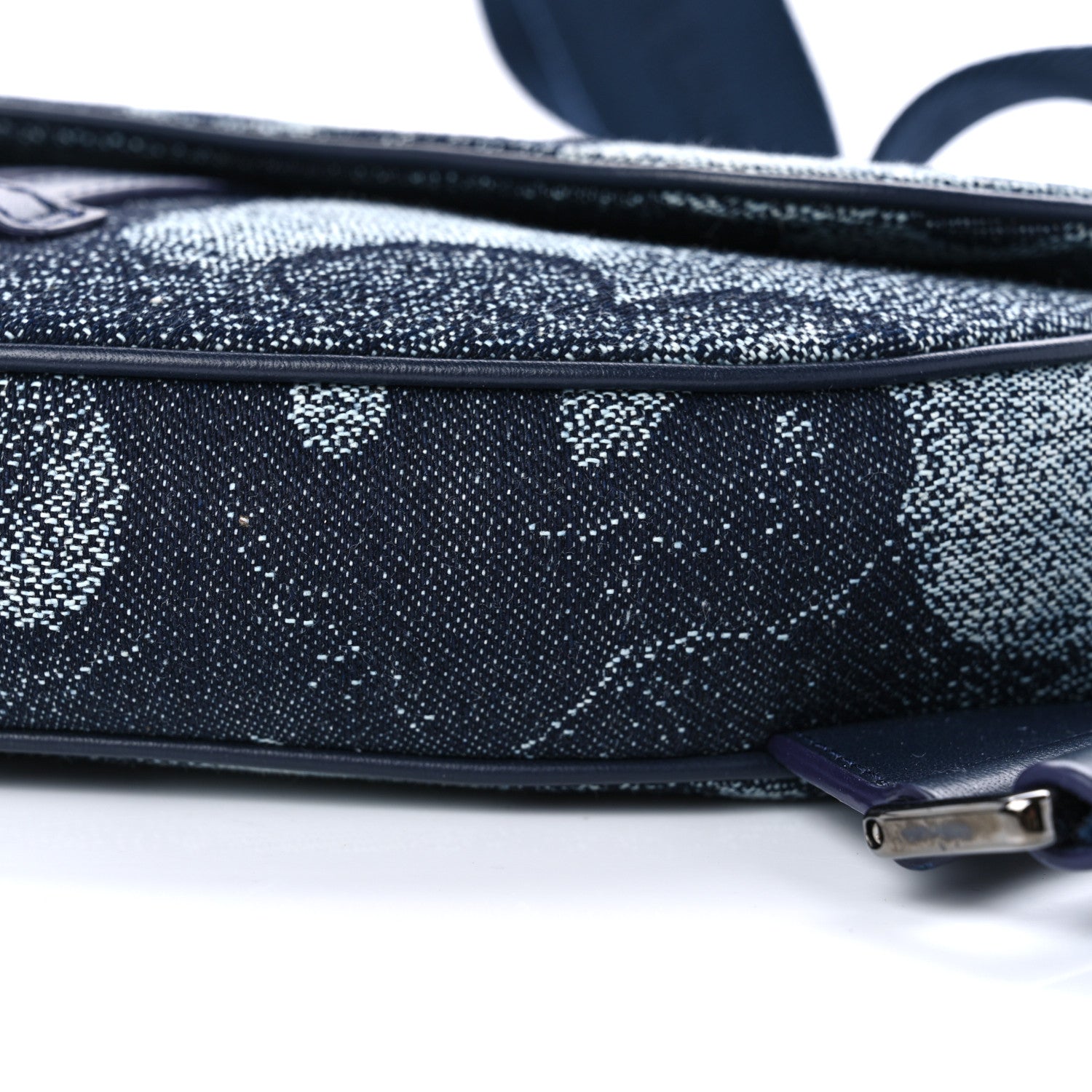 Christian Dior X Peter Doig Denim Camouflage Saddle Bag 9 of 9