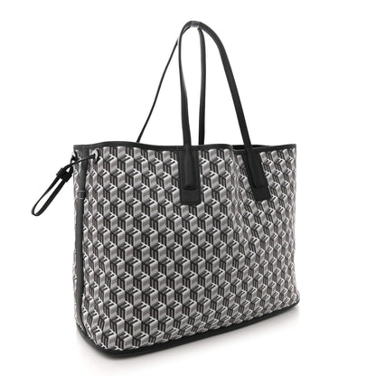 MCM Visetos Large Liz Reversible Shopper Tote Black 6 of 18