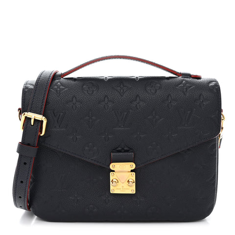 LOUIS VUITTON Empreinte Pochette Metis Marine Rouge