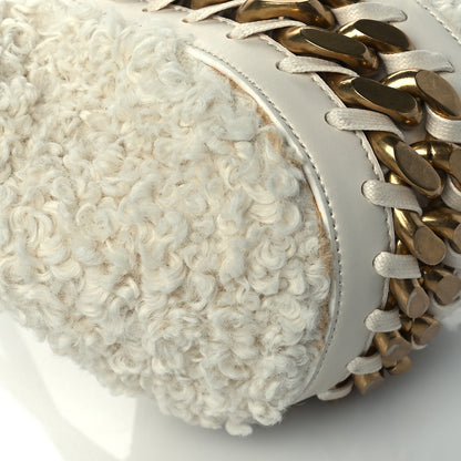 Stella McCartney Eco Alter Nappa Eco Shearling Clutch Natural 9 of 12