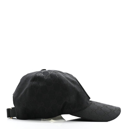 Gucci Monogram Textured Dollar Calfskin Zeno Baseball Hat M Black 5 of 11