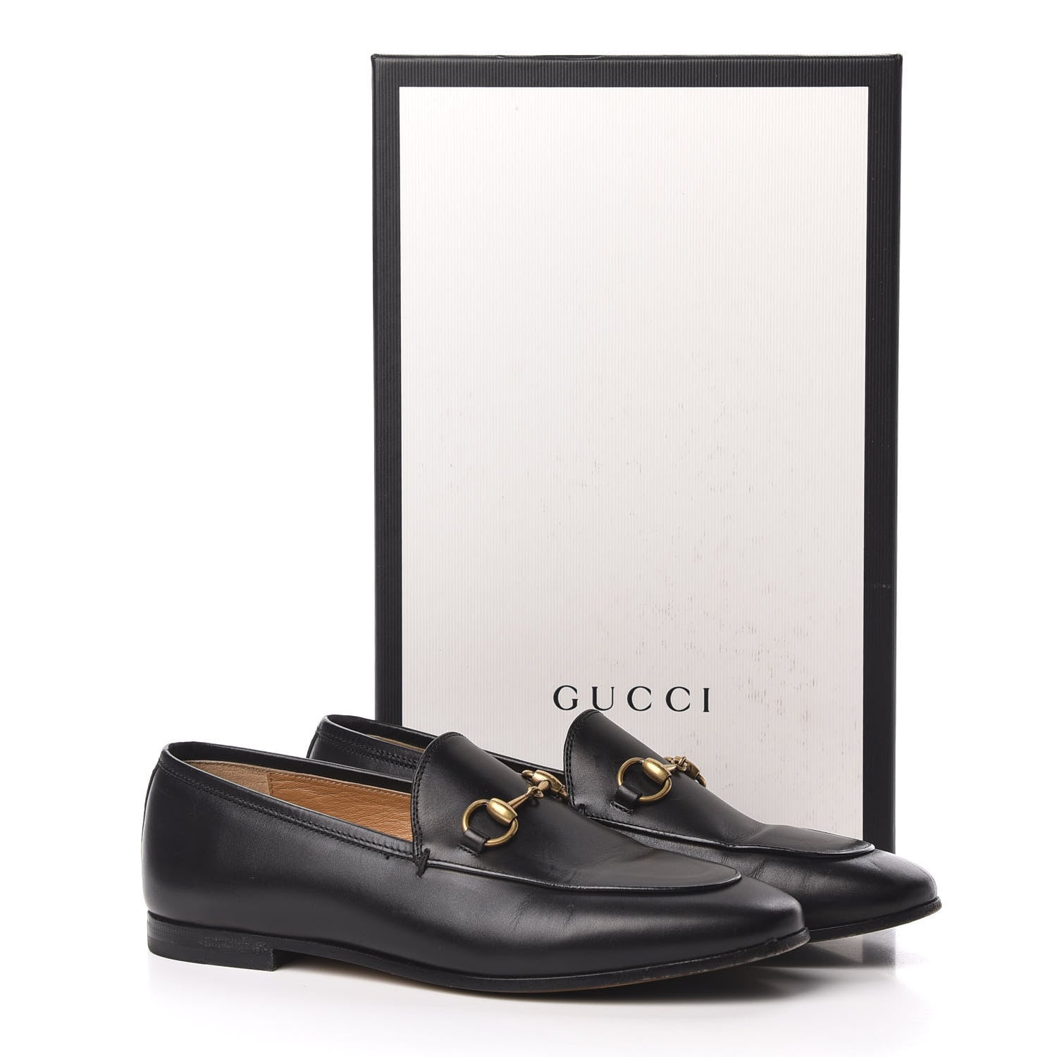 Gucci Calfskin Womens Jordaan Loafers 35.5 Black 13 of 13