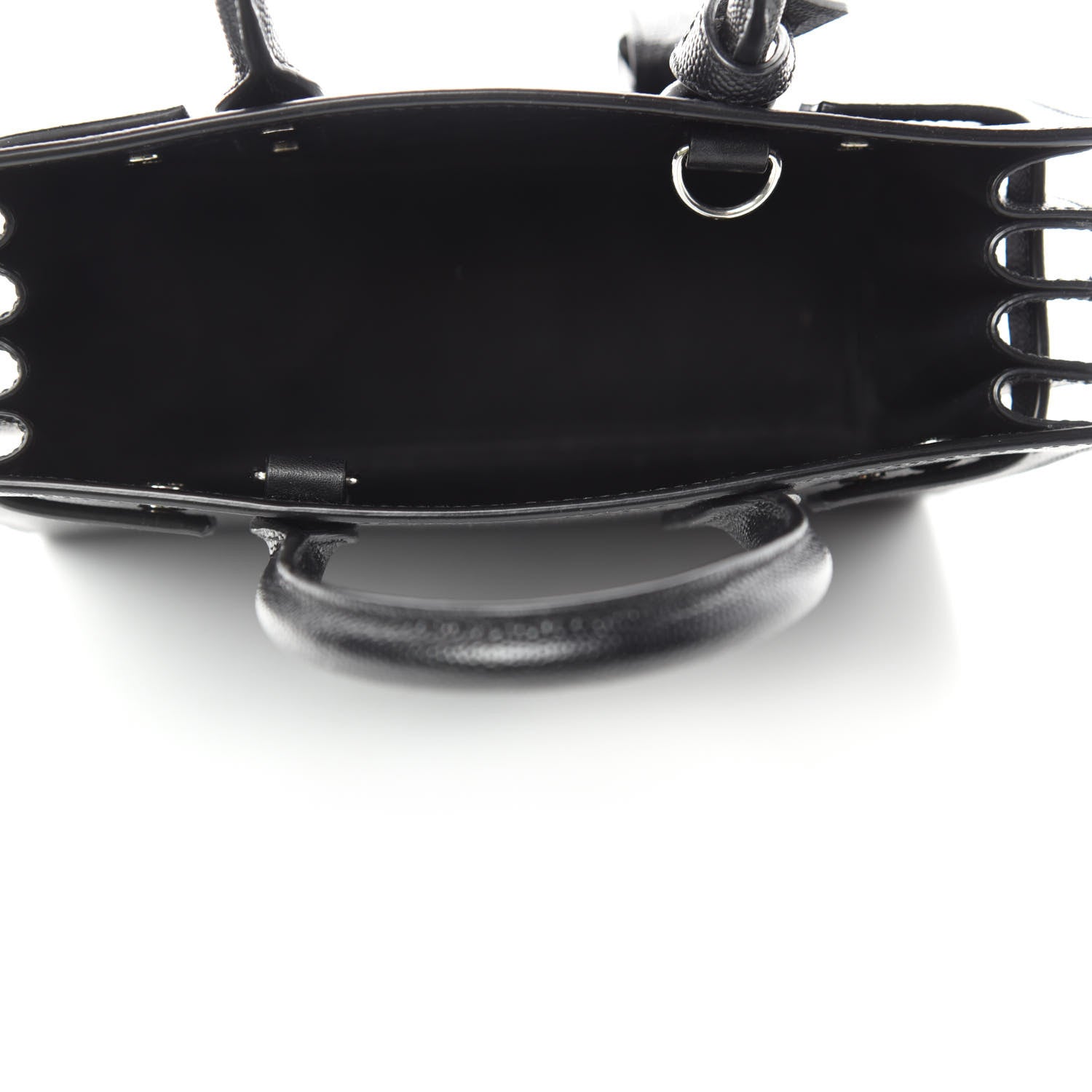 Saint Laurent Grained Calfskin Nano Sac De Jour Black 5 of 10