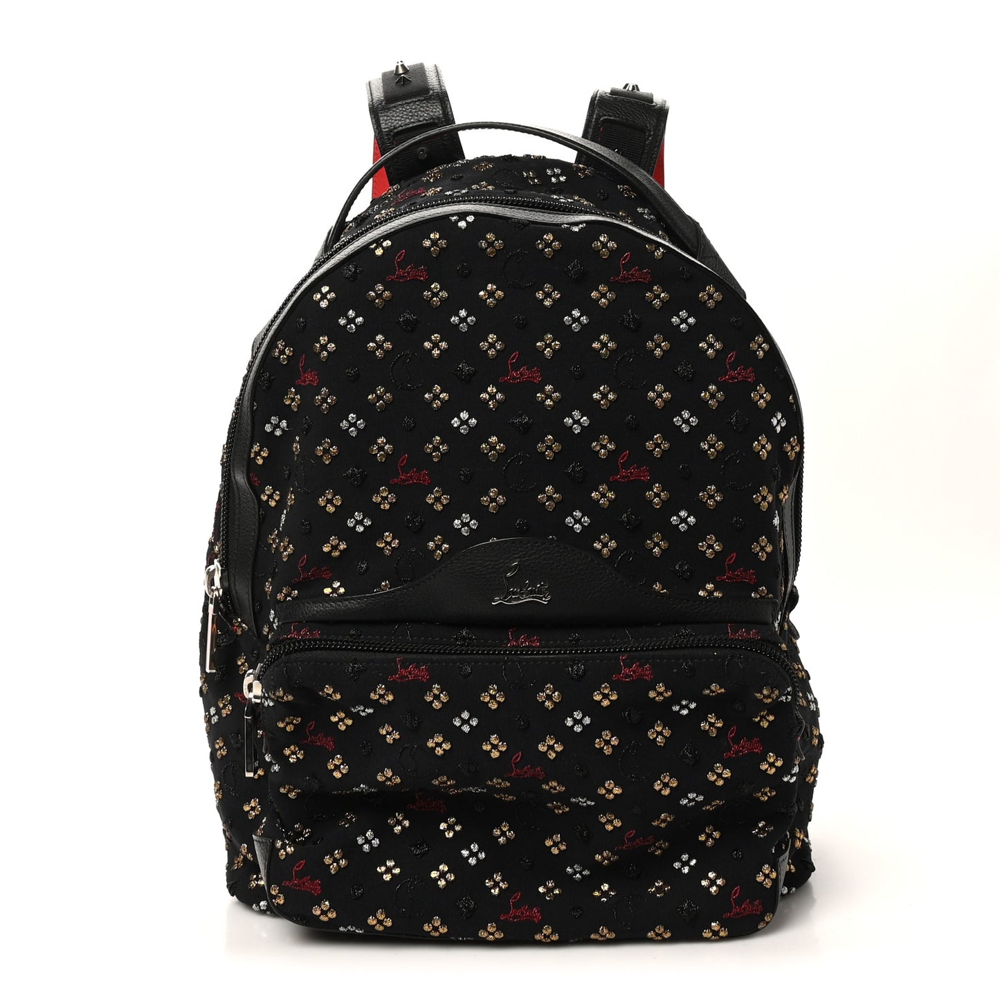 Jacquard Canvas Backloubi Backpack Black