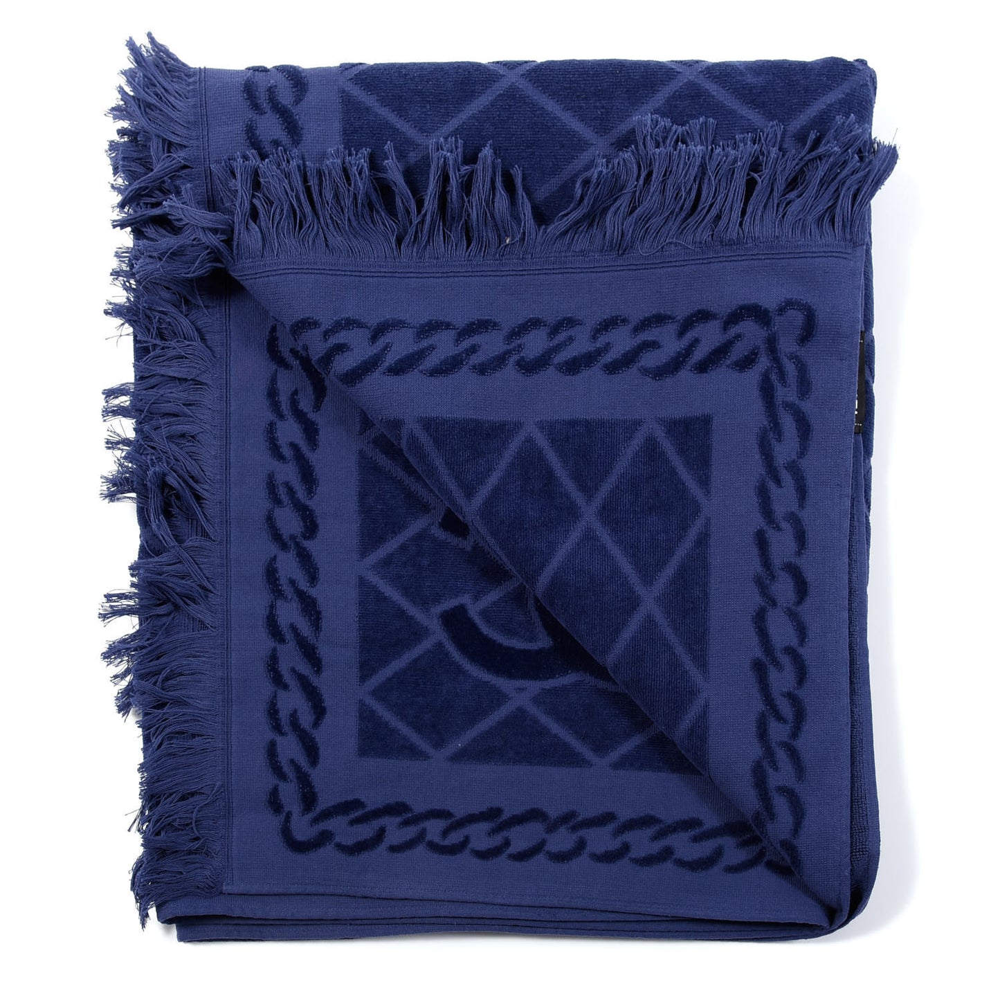 Terry Cotton CC Beach Towel Blue