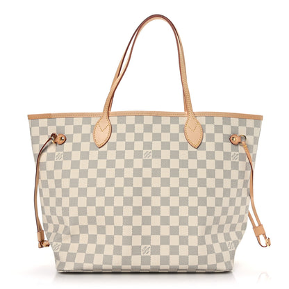 Louis Vuitton Damier Azur Neo Neverfull MM Rose Ballerine 2 of 9