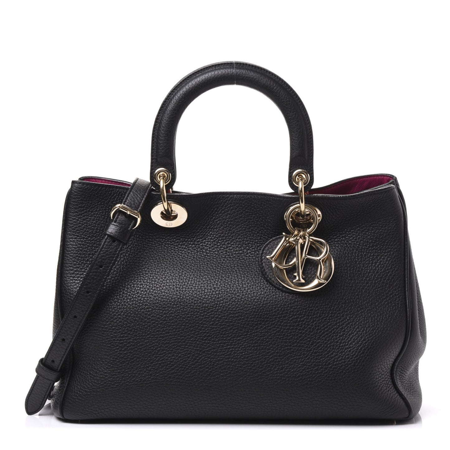 Bullcalf Medium Diorissimo Tote Black Rose Indien