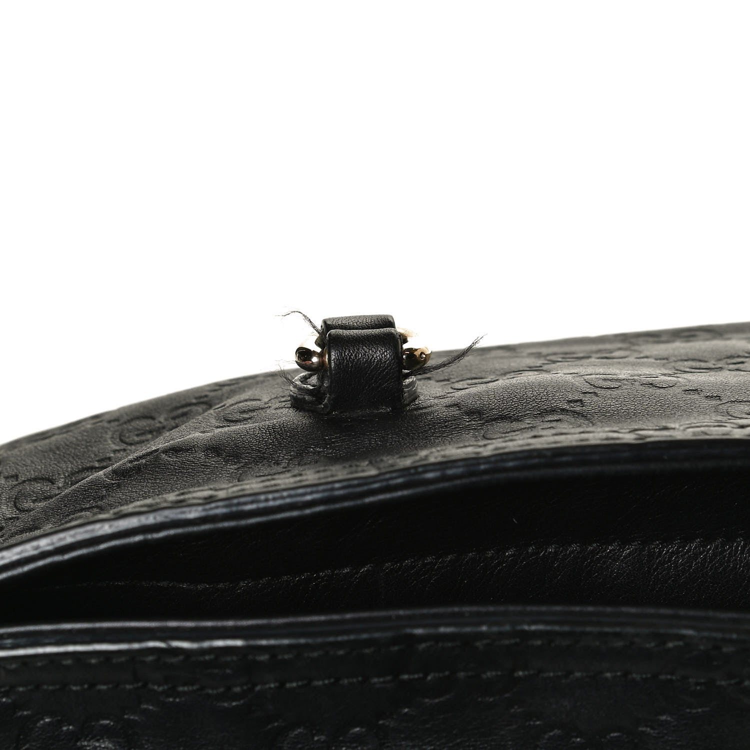 Gucci Guccissima Medium Bree Zippered Tote Black 13 of 14