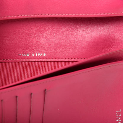 Chanel Patent Calfskin Quilted Yen Wallet Dark Pink 7 of 11