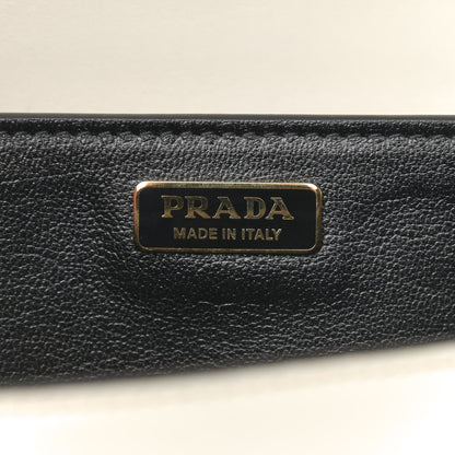 Prada City Calf Saffiano Cahier Bag Talco Black 5 of 9