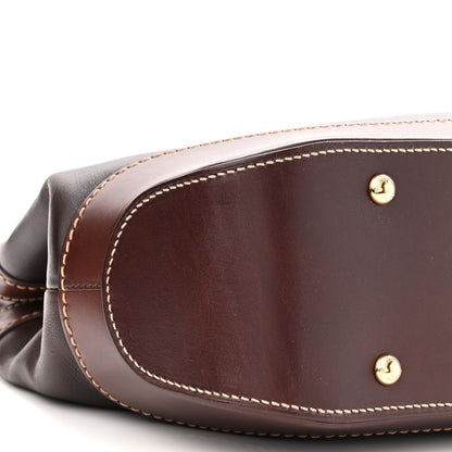 Salvatore Ferragamo Calfskin The W Bag Fondente 8 of 11