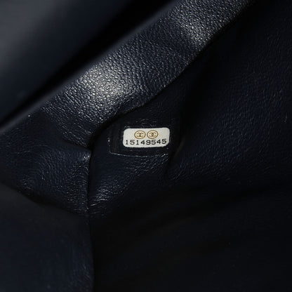 Chanel Caviar Jumbo Double Flap Navy Blue 8 of 9