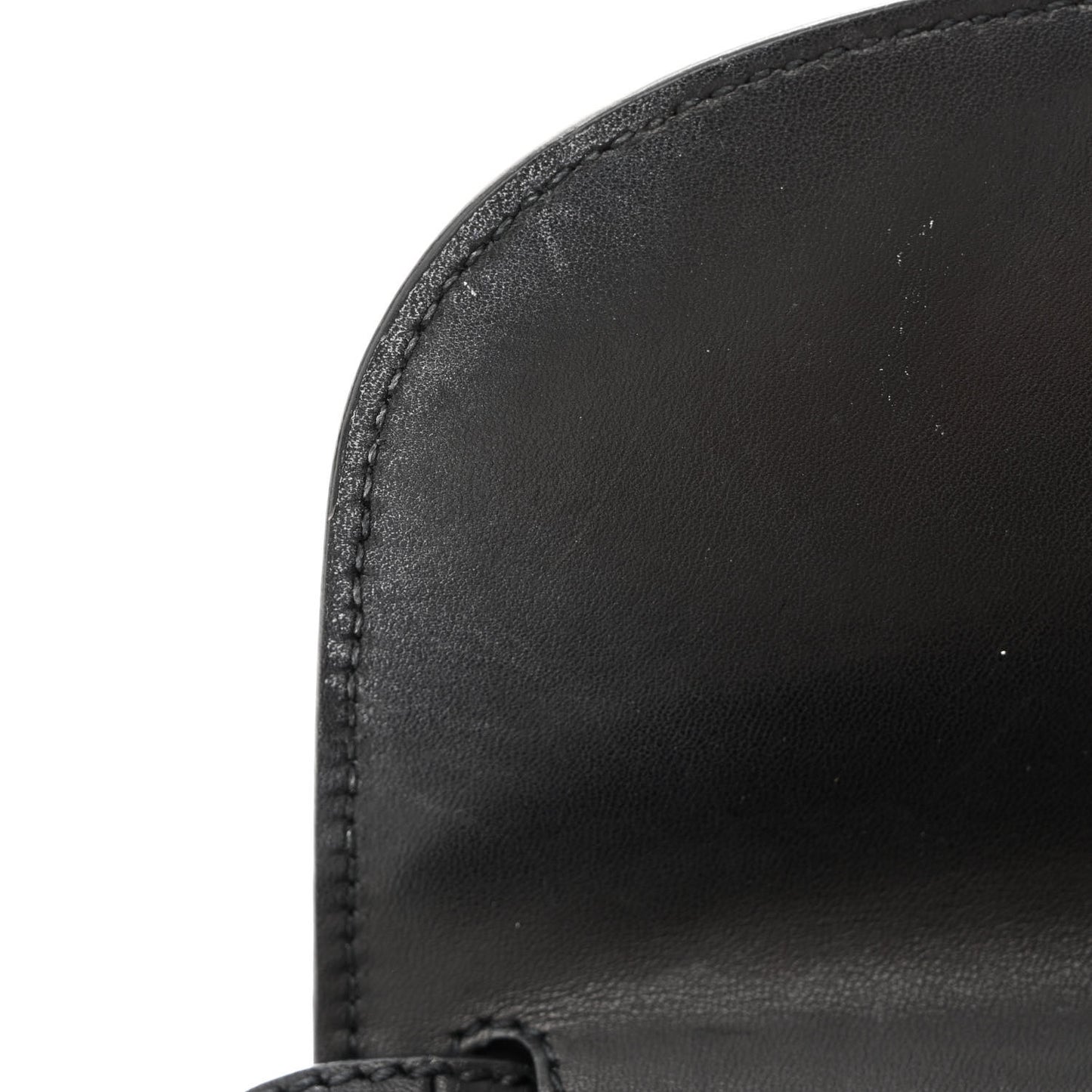 Calfskin Snakeskin Effect Mini Classic Monogram Kaia Satchel Black
