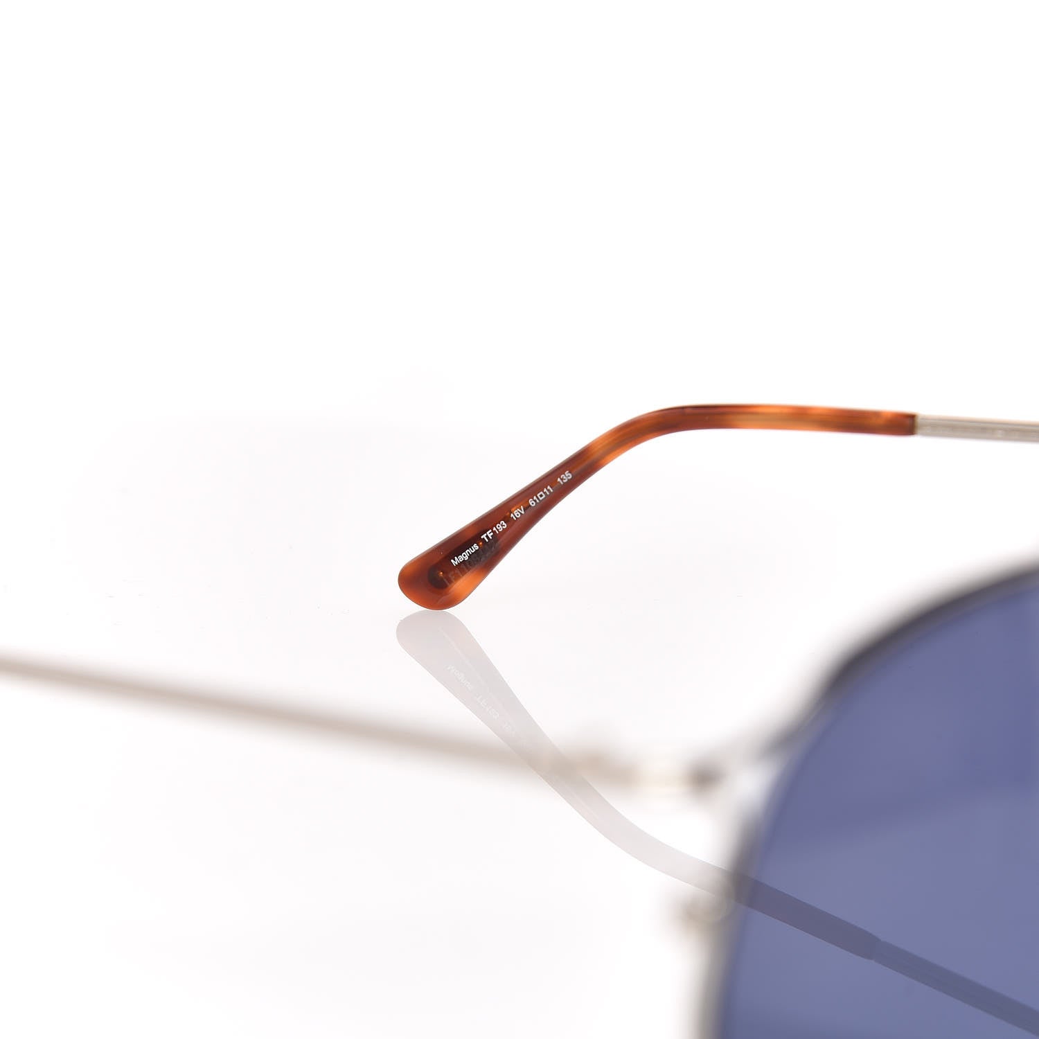 Tom Ford Magnus Aviator Sunglasses TF193 Silver Havana 5 of 7