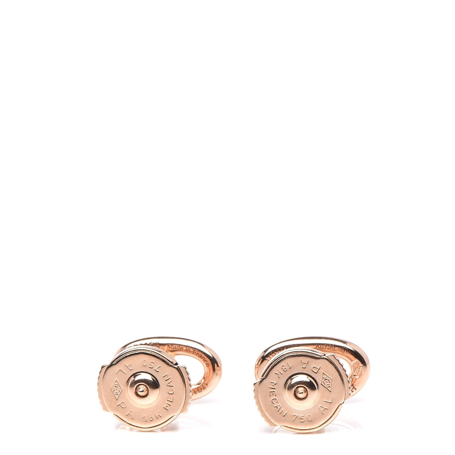 Hermes 18K Rose Gold TPM Farandole Stud Earrings 3 of 4