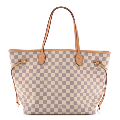Louis Vuitton Damier Azur Neo Neverfull MM Rose Ballerine 1 of 12