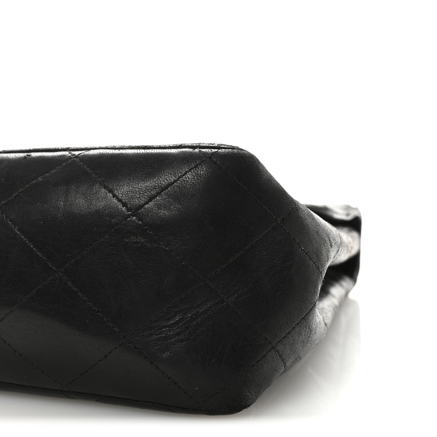 Chanel Lambskin Quilted XL Jumbo Single Flap Black 1870164