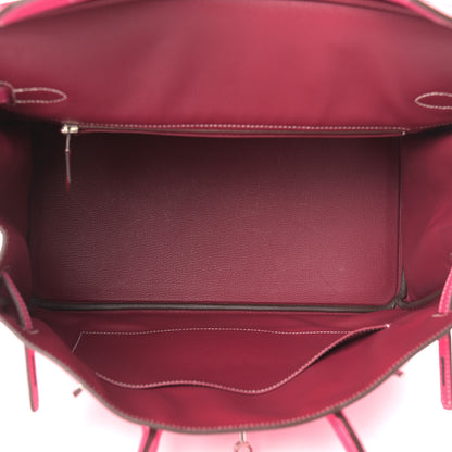 Hermes Epsom Candy Birkin 35 Rose Tyrien Rubis 6 of 43