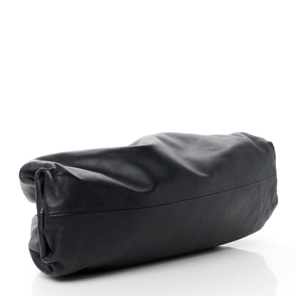 Bottega Veneta Smooth Butter Calf The Pouch Oversized Clutch Black 4 of 11