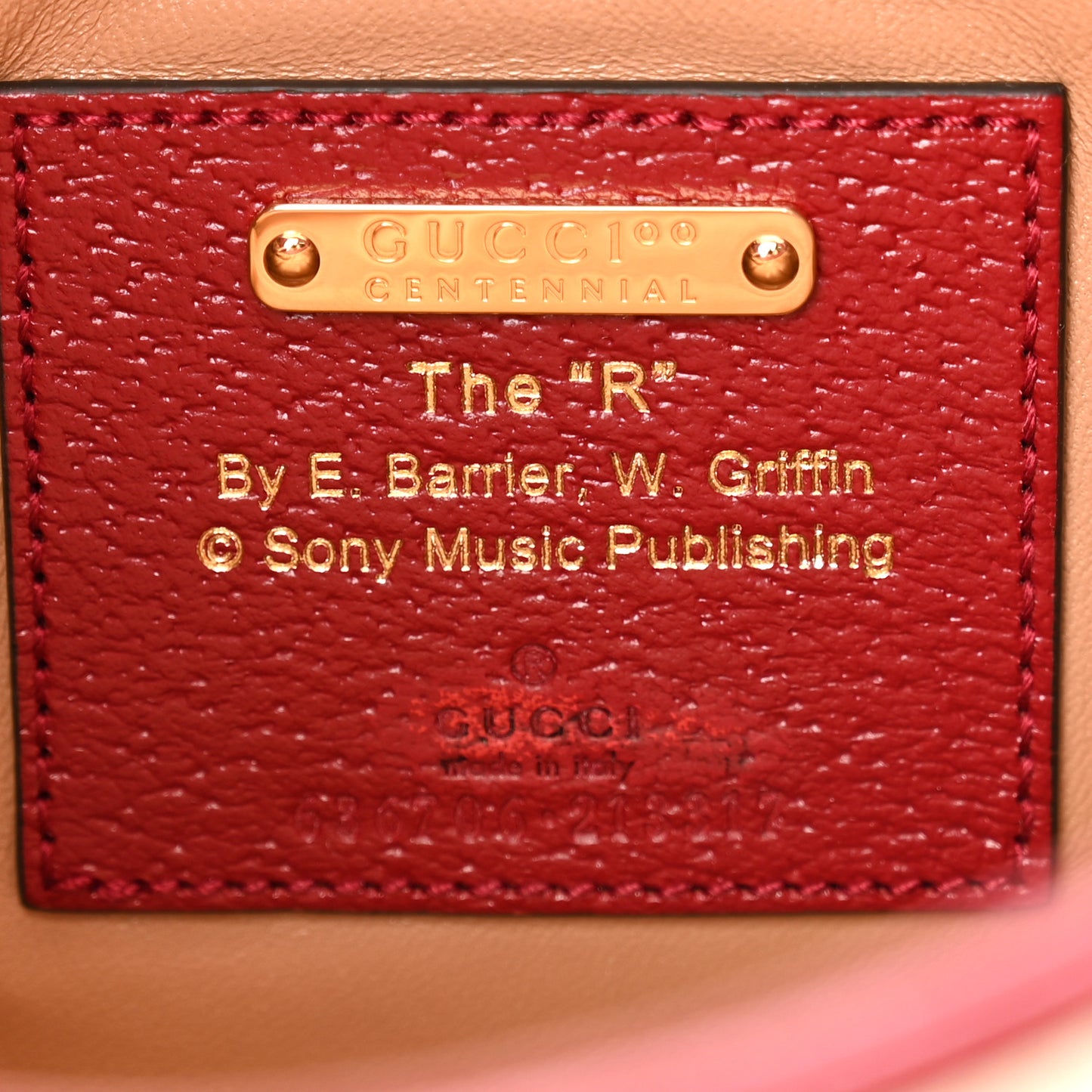 Canvas Calfskin 100 Centennial Music Small Jackie 1961 Hobo Ivory Red