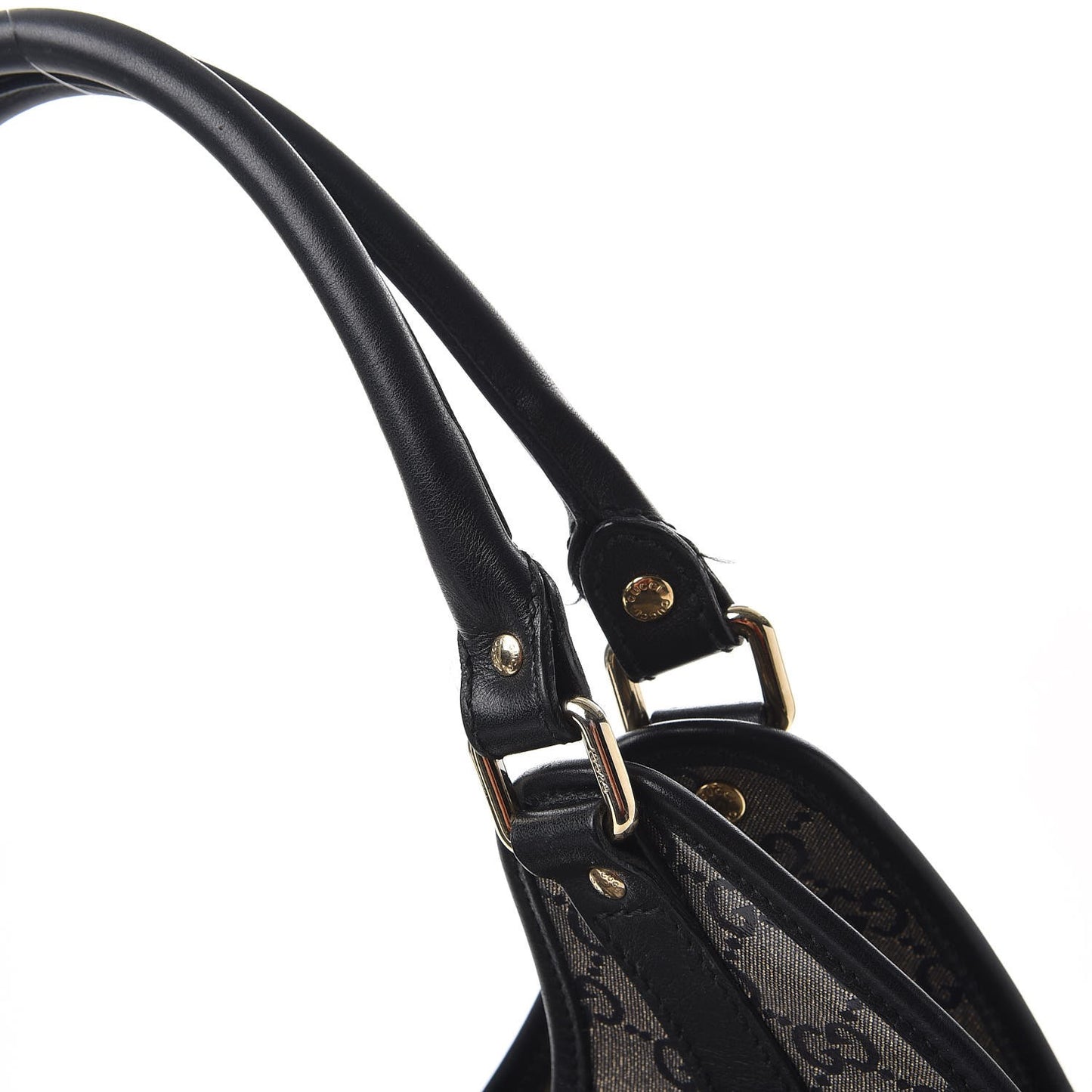 Crystal Monogram Large Joy Shoulder Bag Black