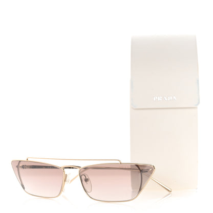 Prada Cat Eye Sunglasses SPR 64U Gold 8 of 8