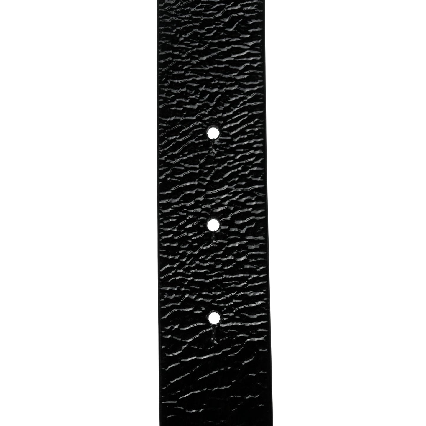 Glazed Calfskin Metal Twisted CC Belt 95 38 Black