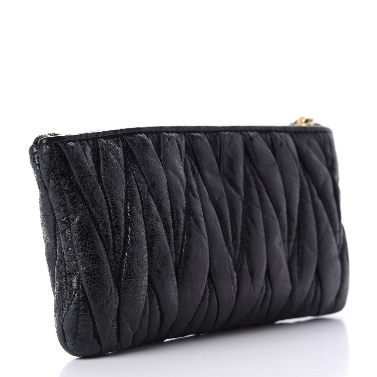 Nappa Matelasse Lux Pouch Black