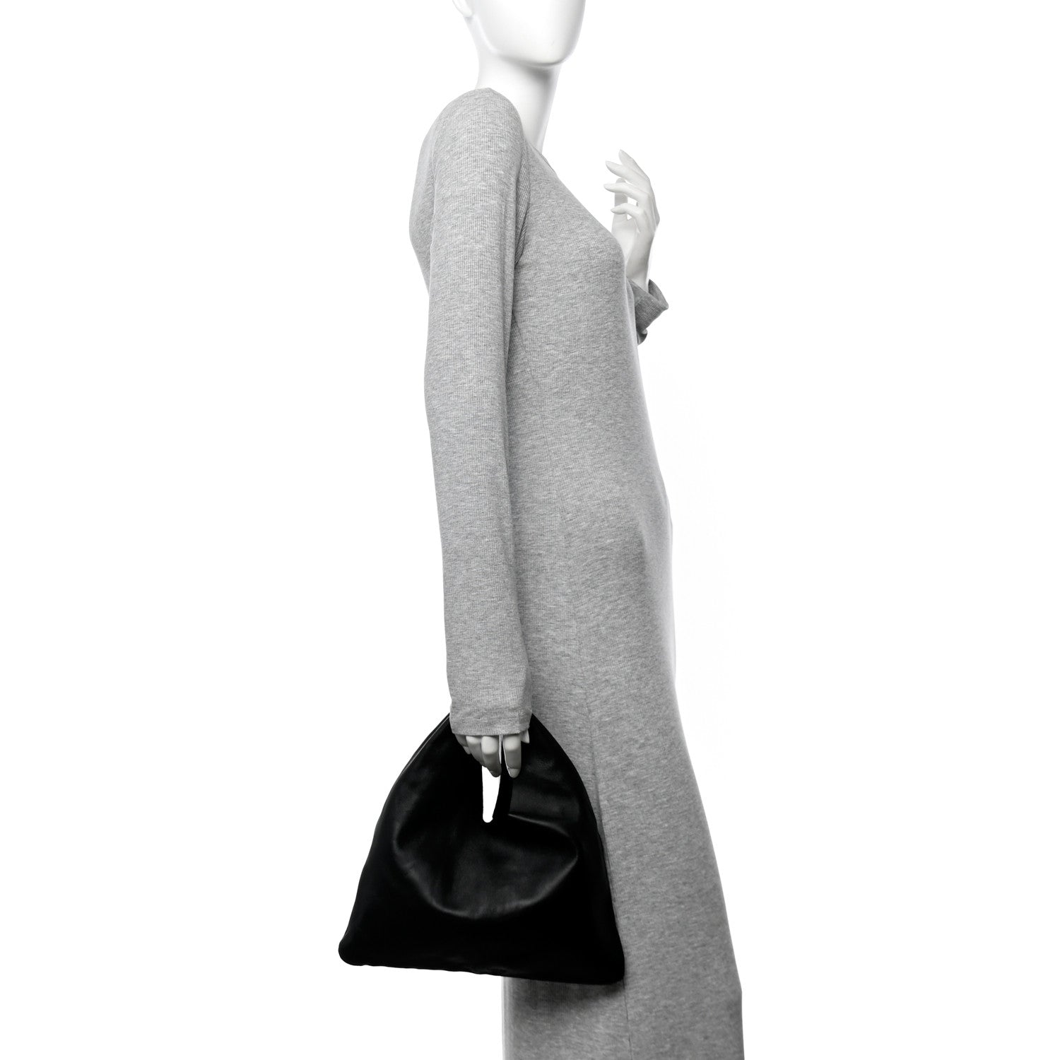 The Row Calfskin Small Bindle Bag Black 2 of 9