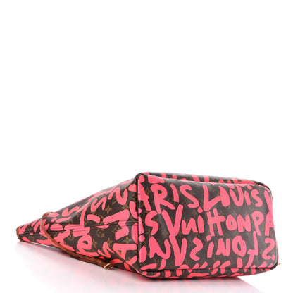 Louis Vuitton Monogram Graffiti Neverfull GM Fuchsia 4 of 18
