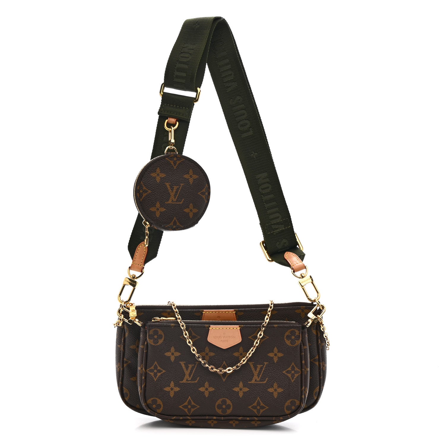 Louis Vuitton Monogram Multi Pochette Accessories Kaki 1 of 12