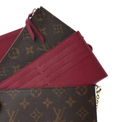 Louis Vuitton Monogram Pochette Felicie Chain Wallet Fuchsia 11 of 13