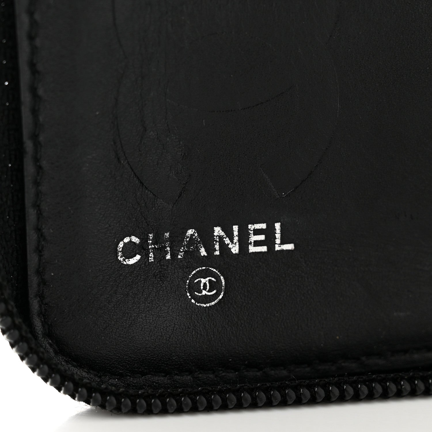Chanel Calfskin Cambon Zip Around Organizer Wallet Black 6 of 8