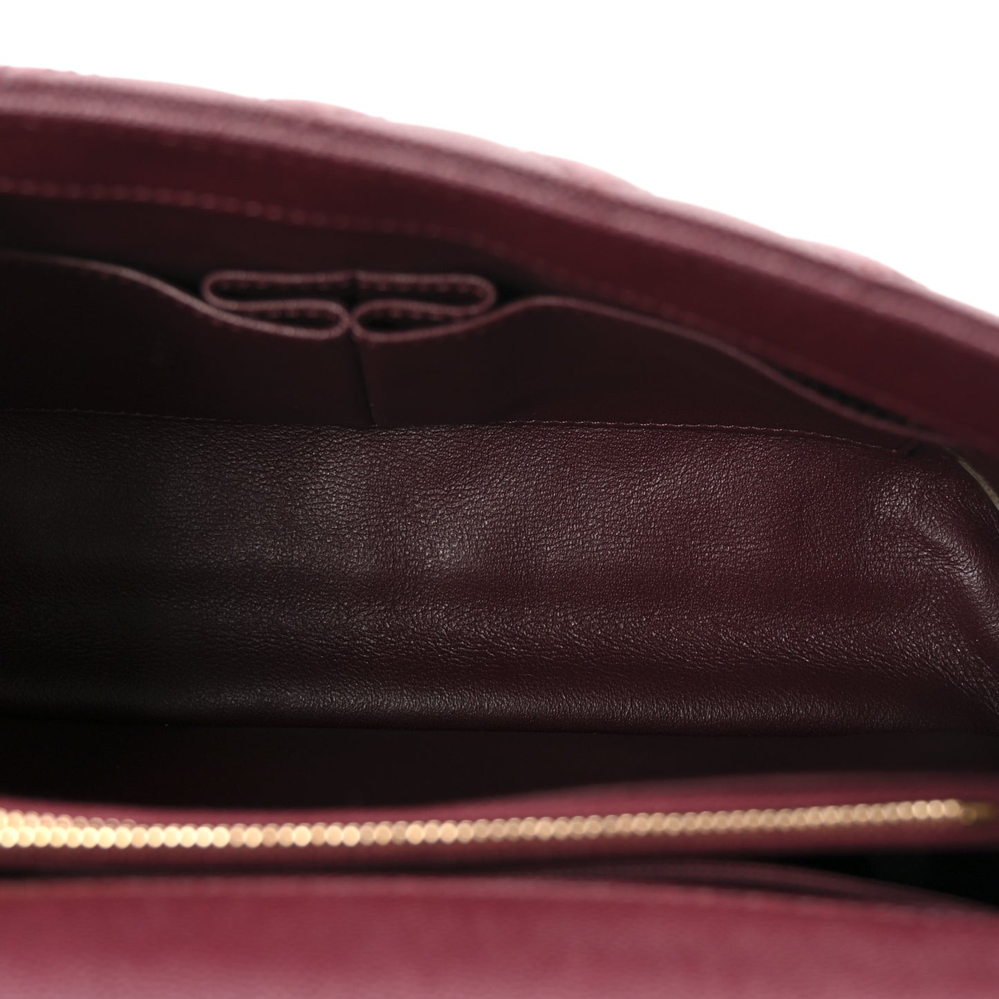 Caviar Lizard Quilted Small Coco Handle Flap Burgundy
