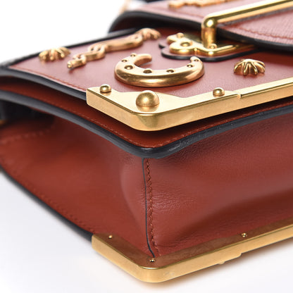Prada City Calf Saffiano Cahier Astrology Bag Cotto Black 8 of 9
