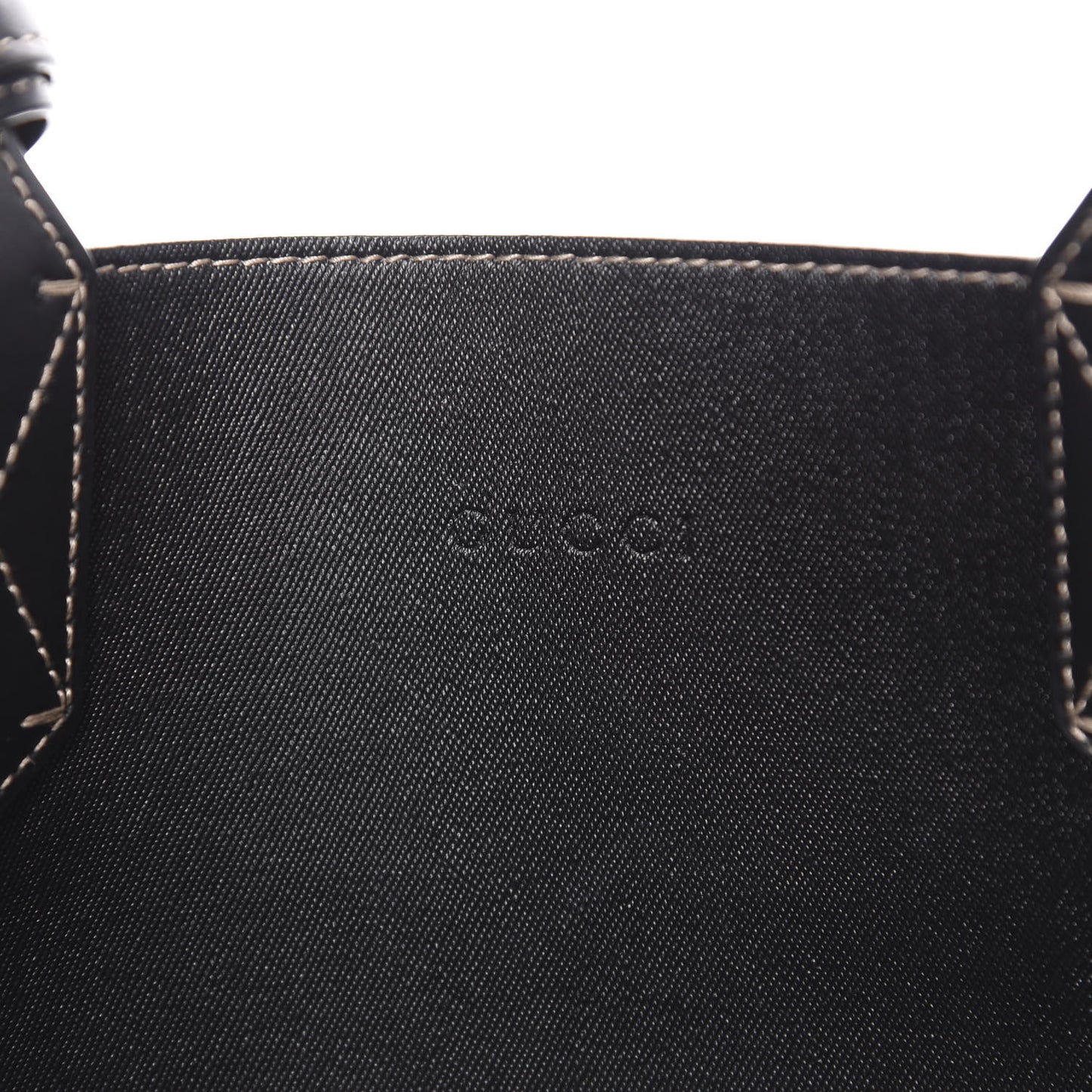 GG Supreme Monogram Small Reversible Tote Beige Black