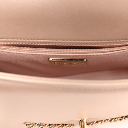Chanel Metallic Lambskin Small CC Chain Flap Light Gold 6 of 12
