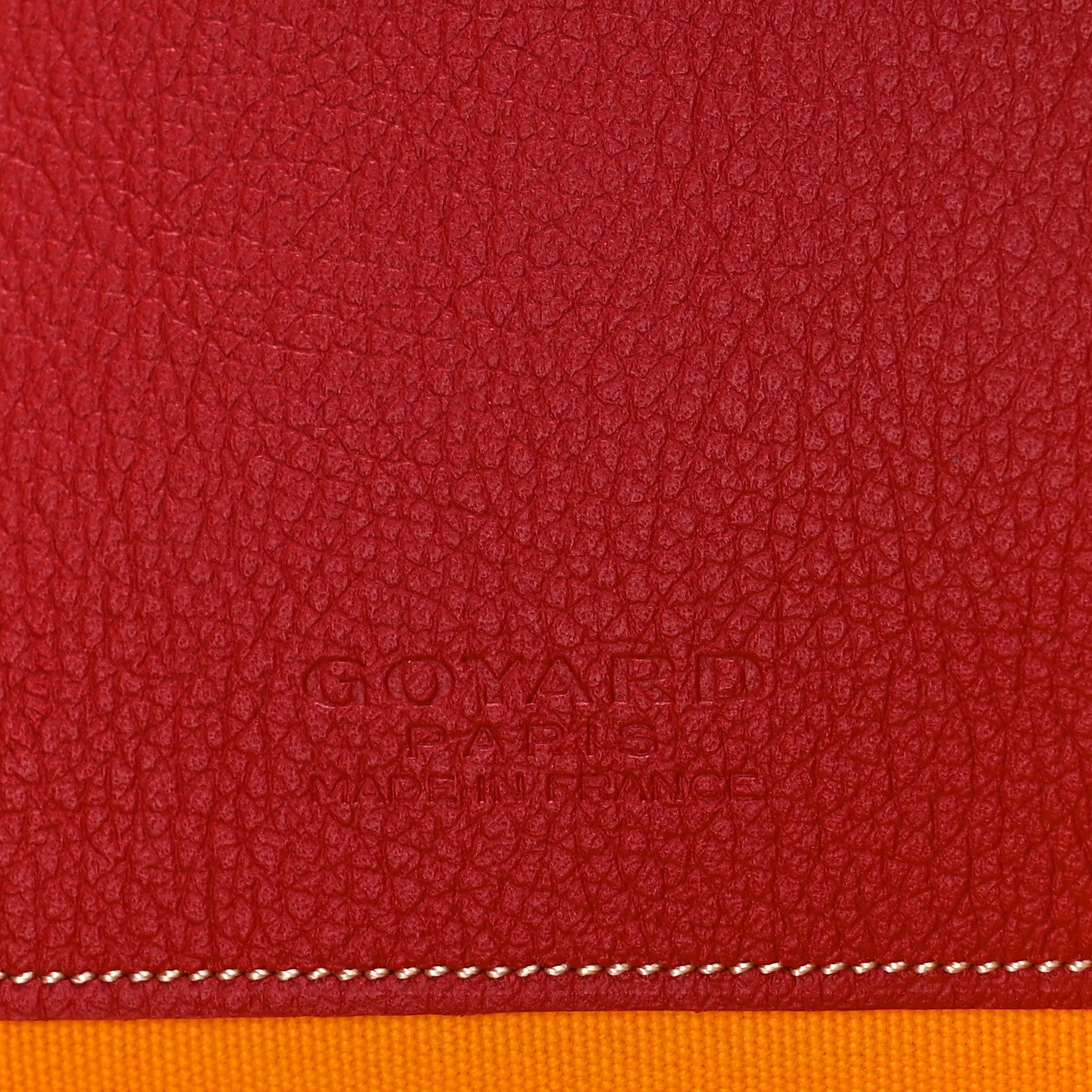 Goyard Goyardine Senat Pochette MM Red 6 of 9