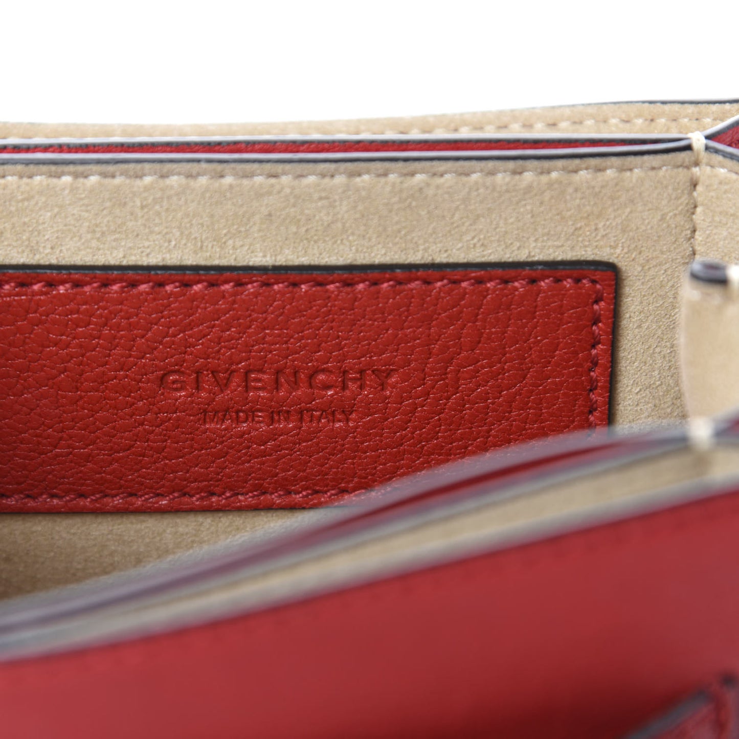 Goatskin Mini GV3 Shoulder Bag Bright Red