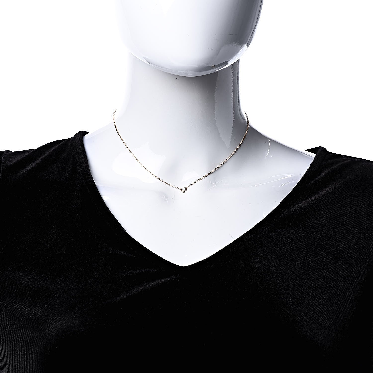 Cartier 18K Pink Gold Diamond LM D'Amour Pendant Necklace 2 of 5