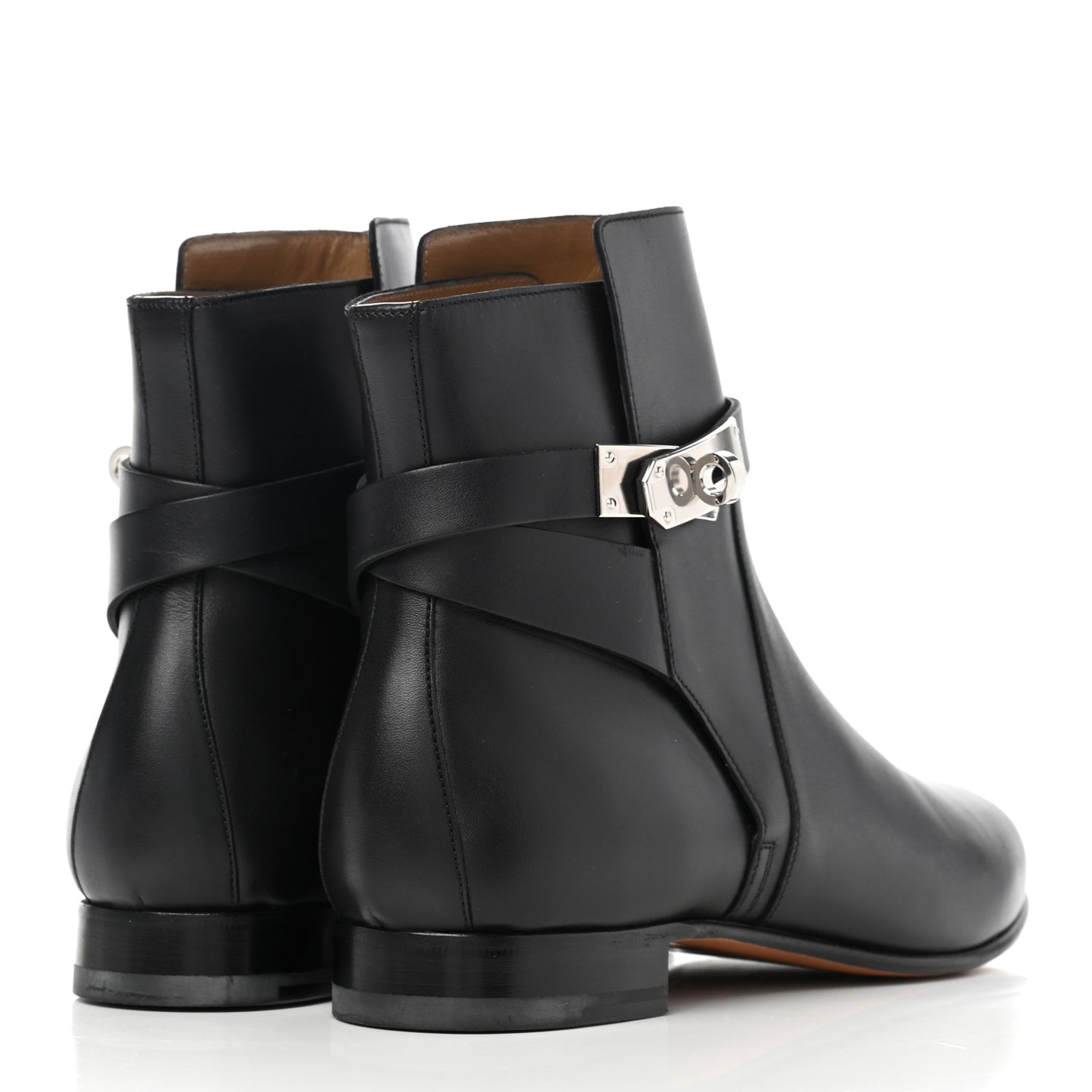 Calfskin Neo Low Boots 39.5 Black