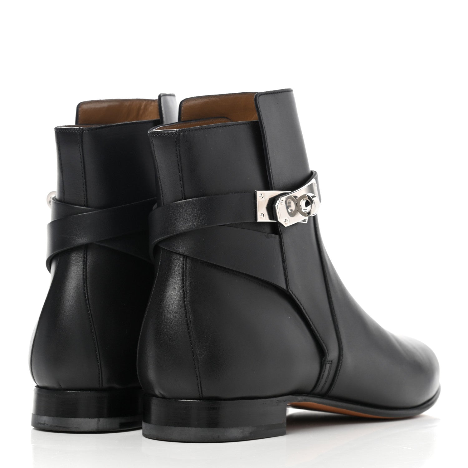 Hermes Calfskin Neo Low Boots 39.5 Black 4 of 7