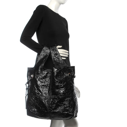 Givenchy Crinkled Patent Hobo Black 2 of 8