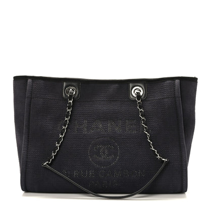 Chanel Mixed Fibers Small Deauville Tote Black 1 of 9